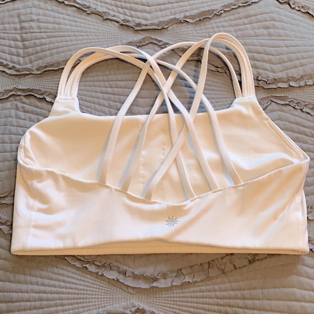 Athleta white sports bra